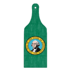 Glasschneiderpaddel Flagge Washington Schneidebrett