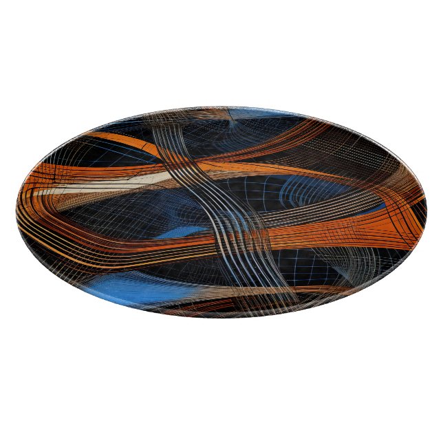 Glasschneidplatte Schneidebrett (Ecke)