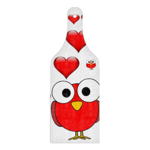 Glasschnitt Valentinstag Schneidebrett