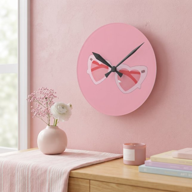 Glasses Runde Wanduhr (Von Creator hochgeladen)