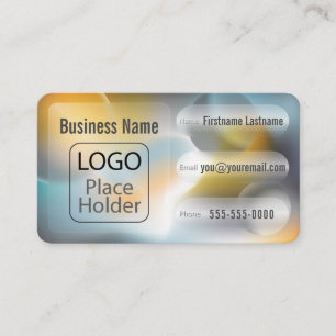 Glassmorphismus Planets Bold Business Card Visitenkarte