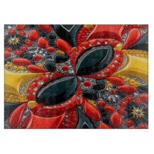 Glasspanplatte mit Deutschland Farben Schneidebrett