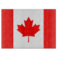 Glasspanplatte mit Flagge Kanadas