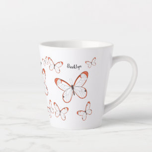 Glasswing-Schmetterling-Cartoon Milchtasse