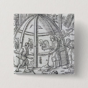 Glassworks, Illustration, die das Marmorfurnac Button