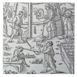 Glassworks, Illustration, die das Marmorfurnac Fliese