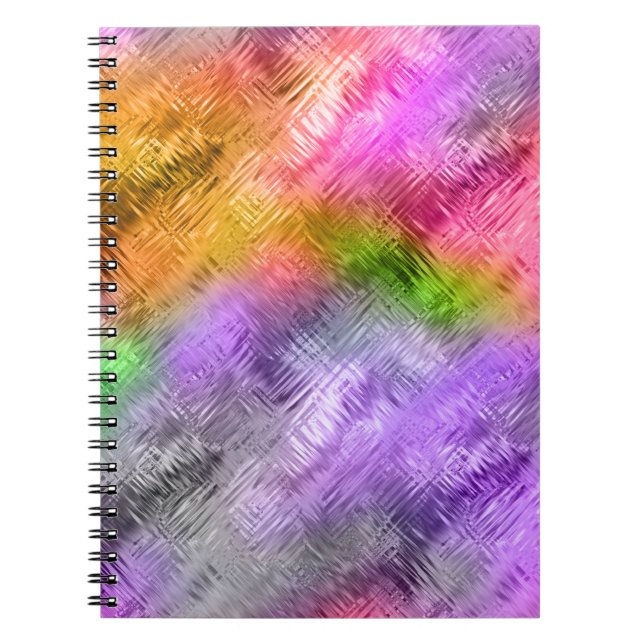 Glassy Ametrine Lila Textur Notizblock (Vorderseite)