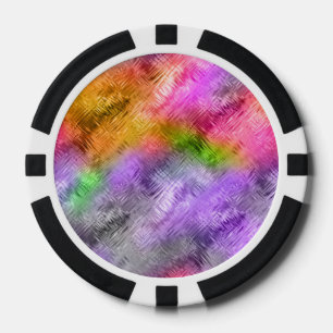 Glassy Ametrine Lila Textur Pokerchips