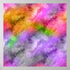Glassy Ametrine Lila Textur Poster