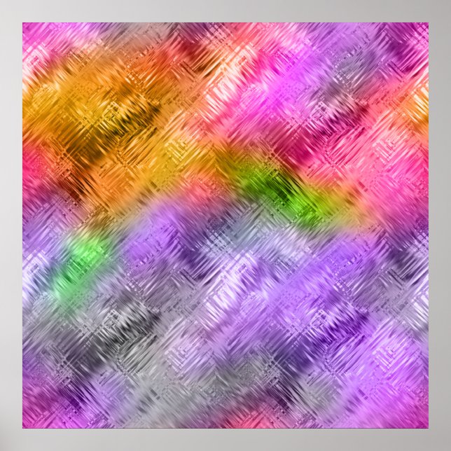 Glassy Ametrine Lila Textur Poster (Vorne)