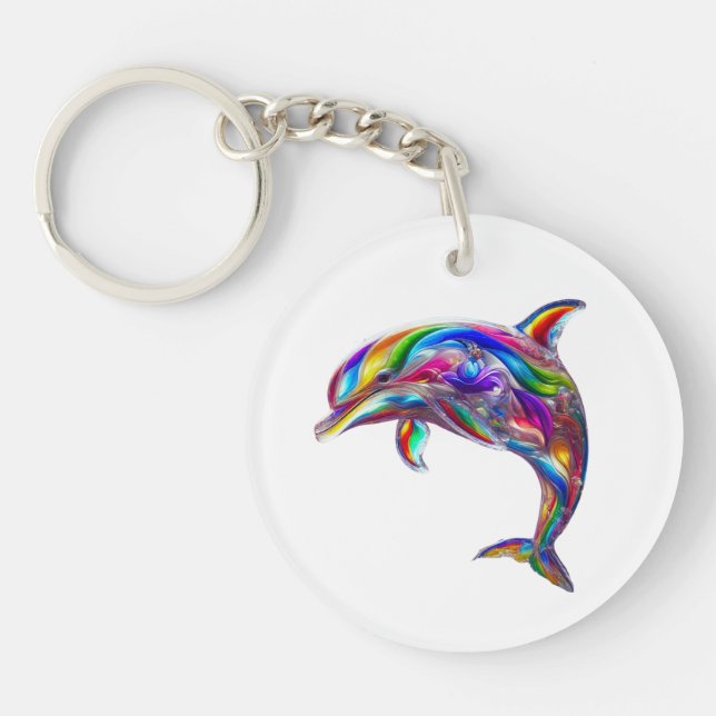 Glassy Dolphin Schlüsselanhänger (Vorderseite)