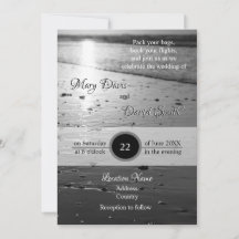 Glassy Sand Grayscale Wedding