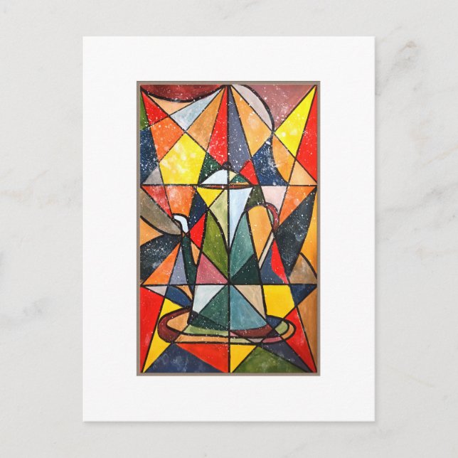 Glasteppiche Akrylkunstwerk Postkarte (Vorderseite)