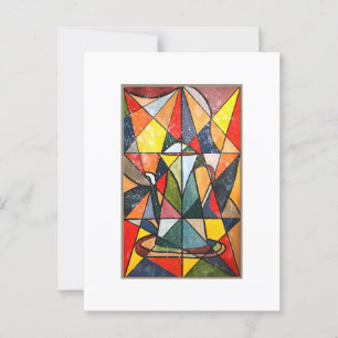 Glasteppiche Akrylkunstwerk Postkarte