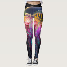 Glastige Quallen-Leggings