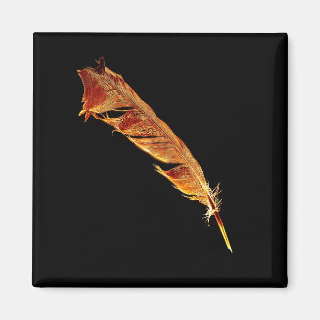 Glastiges Crow-Design Magnet (Vorne)