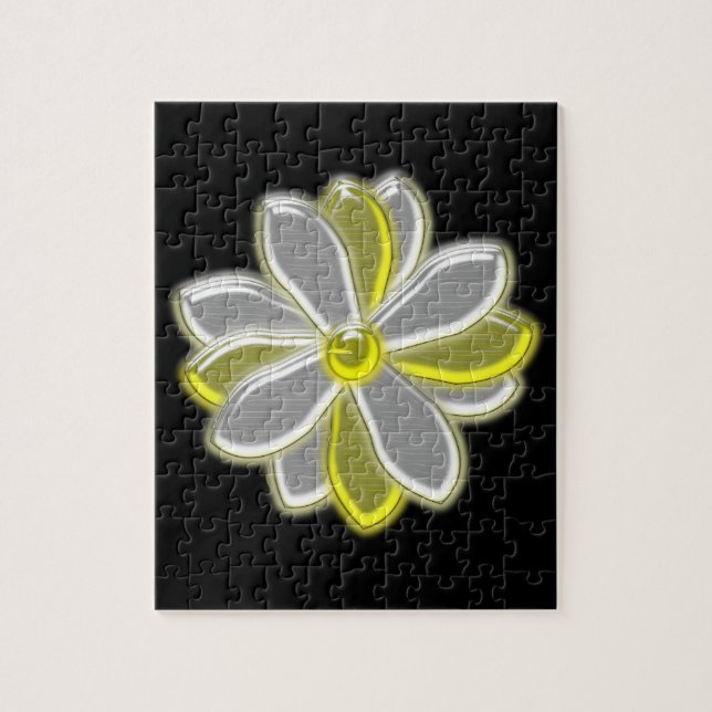 Glastiges Daisy-Blume-Puzzle Puzzle (Vertikal)