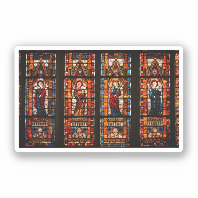 Glastinie, Troyes Cathedral Aufkleber (Vorderseite)