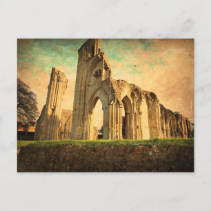 Glastonbury Abbey Postkarte