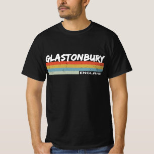Glastonbury Retro Vintage Streifen T-Shirt