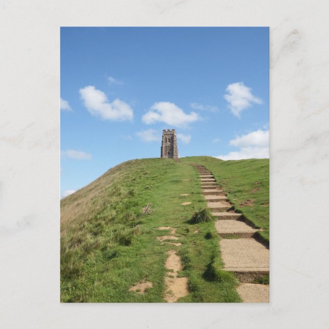 Glastonbury Tor Path Postcard Postkarte (Vorderseite)