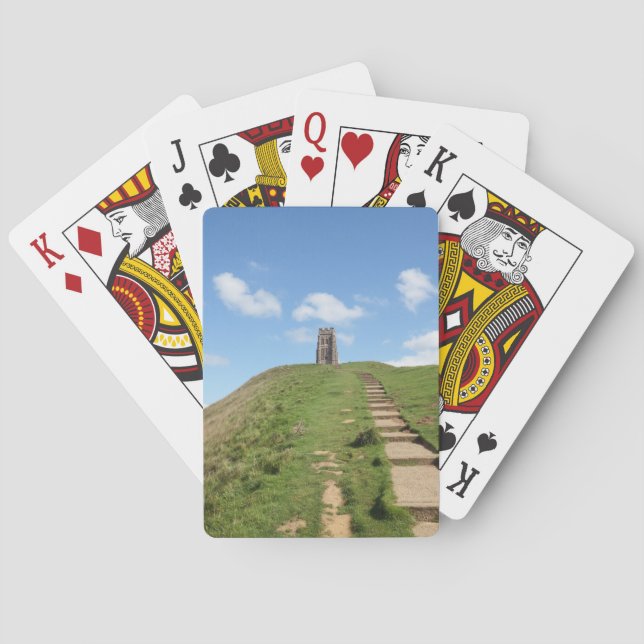 Glastonbury Tor Pay Playing Cards Spielkarten (Rückseite)