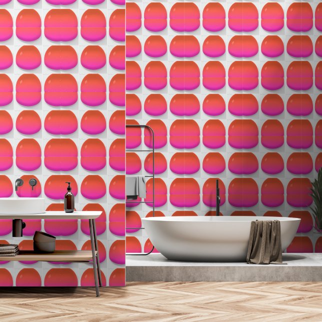 Glastropfen Tapete (Badezimmer)