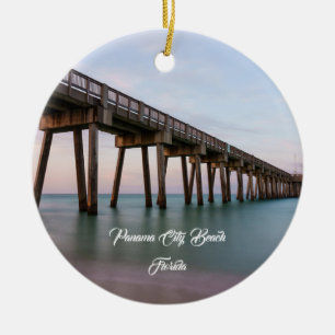 Glastrübe Wasser am Panama City Beach Pier Ornamen Keramik Ornament