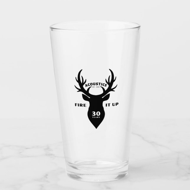Glastumbler - Jungenddesign3 mit 30. Glas (Vorderseite)