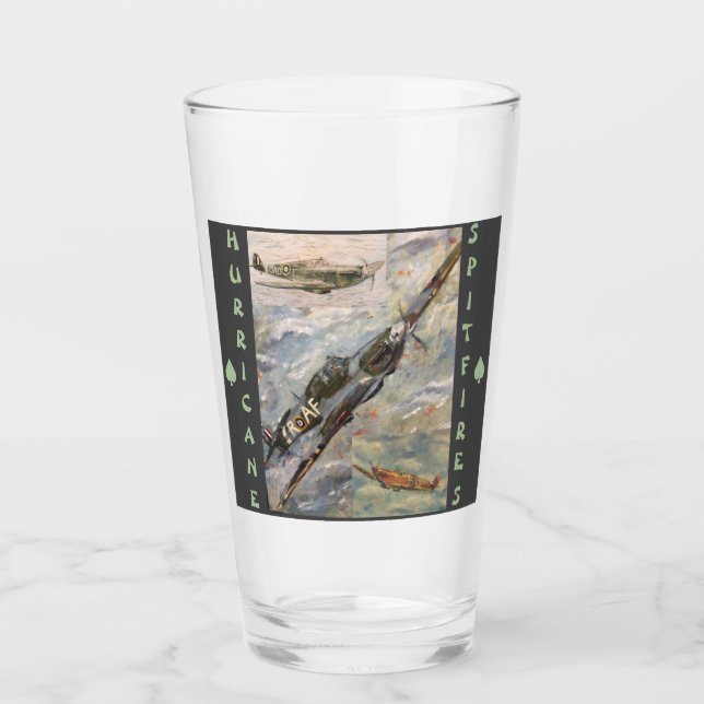 Glastumoren Hurrikan & Spitfire Glas (Vorderseite)