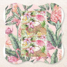 Glasunterglas aus Flowerpapier