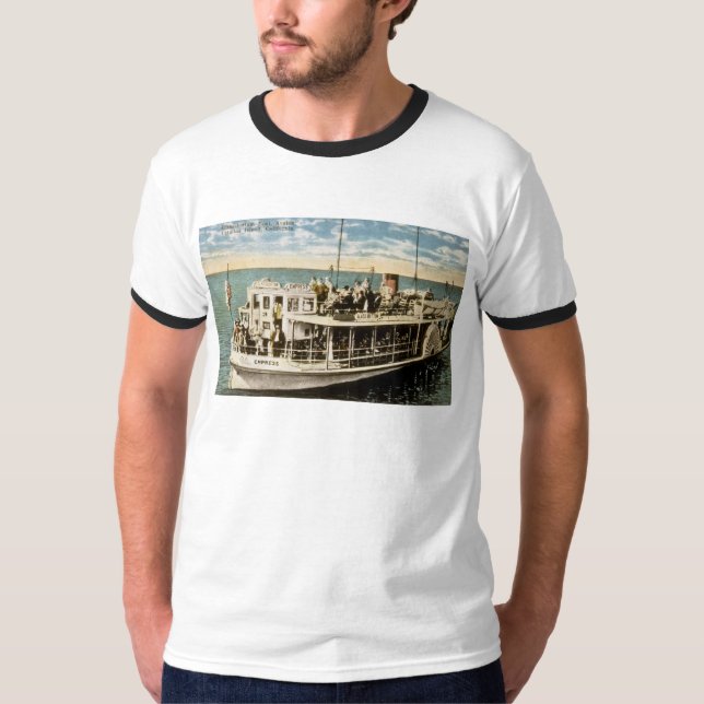 Glasunterseiten-Boot, Avalon, Catalina-Insel, CA T-Shirt (Vorderseite)