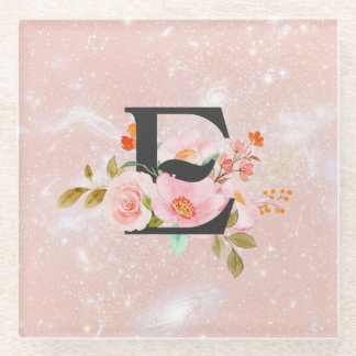 Glasuntersetzer Buchstabe E