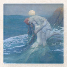 GLASUNTERSETZER : DER MERMAID : E. PYLE : 1910
