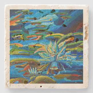 Glasunterteil aus Stein - Doppelte Anziehung Steinuntersetzer