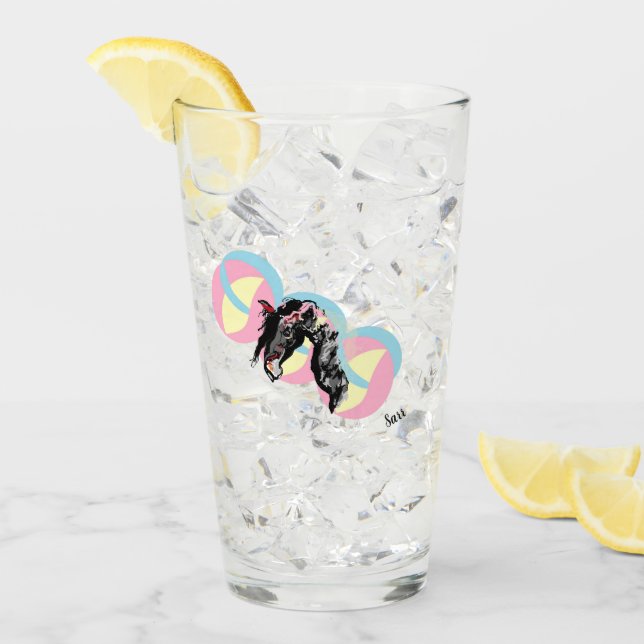 Glasware : Glücklich - Pferdeschuh Glas (Vorderseite Ice)