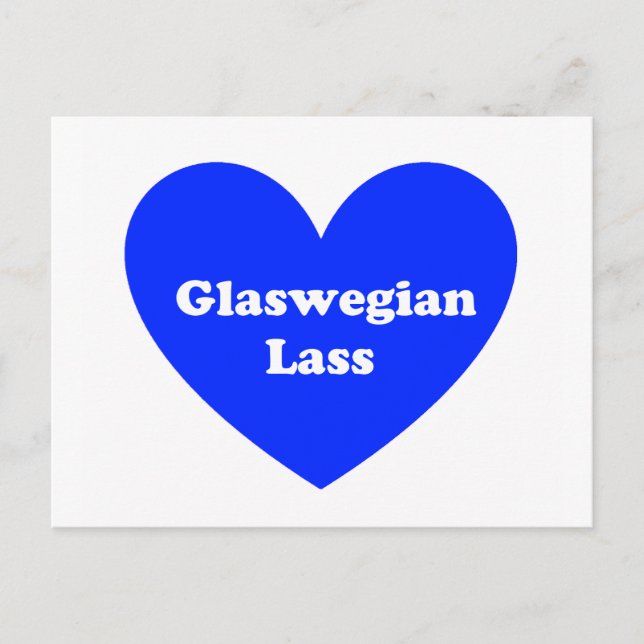 Glaswegian Lass Postkarte (Vorderseite)