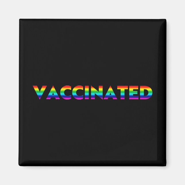 Glattbutt lgbtq Gay Regenbogen schwarz Magnet (Vorne)