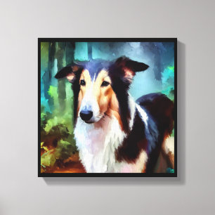 Glattcollie-Hund Leinwanddruck