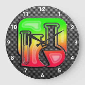 Glatte Chemie Große Wanduhr