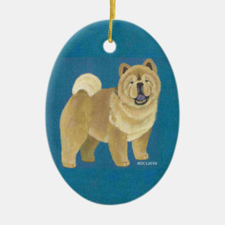 Glatte Chow-Chow Verzierung Keramik Ornament