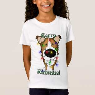 Glatte Collie-Weihnachtslichter T-Shirt