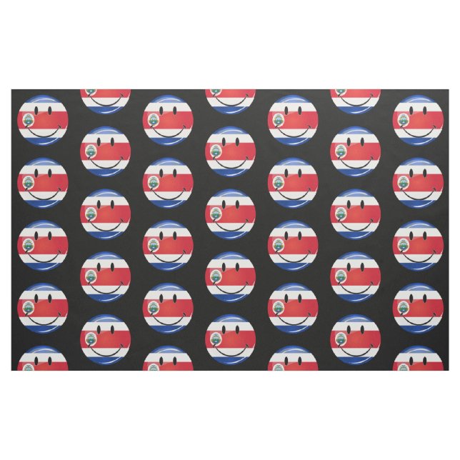 Glatte Costa Rican Flagge Stoff (Fat Quarter (45,7 x 55,9 cm))