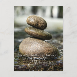 Glatte Felsen im Wasserpsalm 118 Postkarte