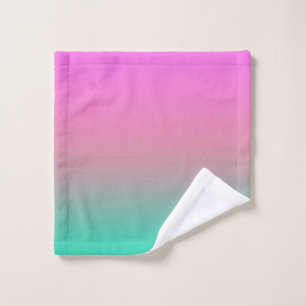 Glatte Gradienten Sommerfarben einfache Farbe Badhandtuch Set