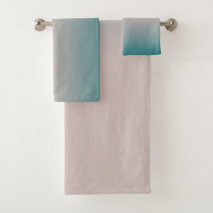 Glatte Gradienten Sommerfarben einfache Farbe Badhandtuch Set