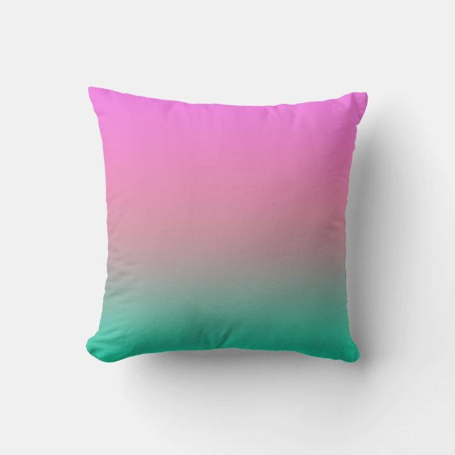 Glatte Gradienten Sommerfarben einfache Farbe Kissen (Vorderseite)
