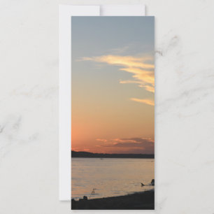 Glatte Karte mit Sonnenuntergang-Design (Teil eine