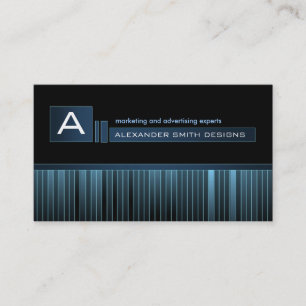 Glatte Monogramm-Visitenkarte Visitenkarte