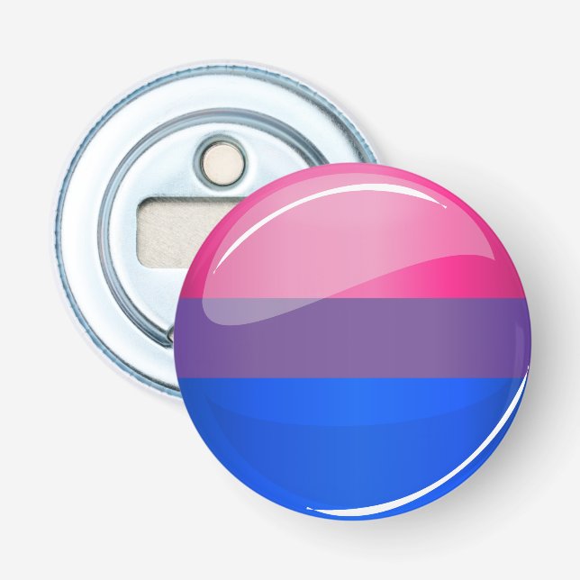 Glatte runde Bisexuality-Flagge Flaschenöffner (Vorderseite)